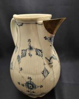 Antique shell painted jug