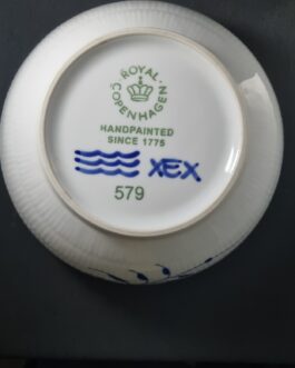 Royal Copenhagen Blå Mega Riflet skål #579